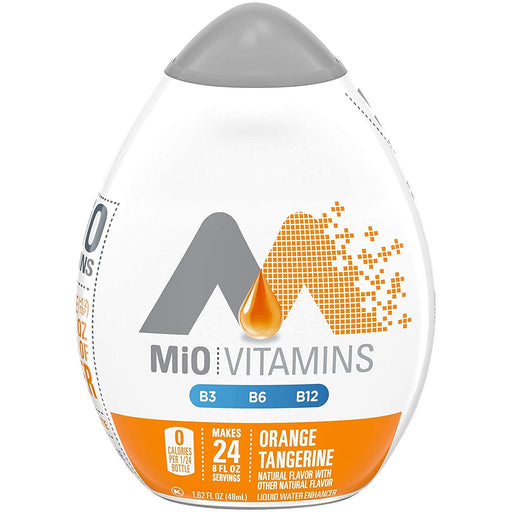 MIO With Vitamins Orange Tangerine Liquid Water Enhancer 1.62 OZ (Pack of 24) Orange Tangerine 1.62 Fl Oz (Pack of 24)