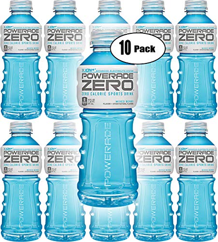 Powerade Zero Blue Mixed Berry, Zero Calorie Sports Drink, 20oz (Pack of 8, Total of 160 Oz)