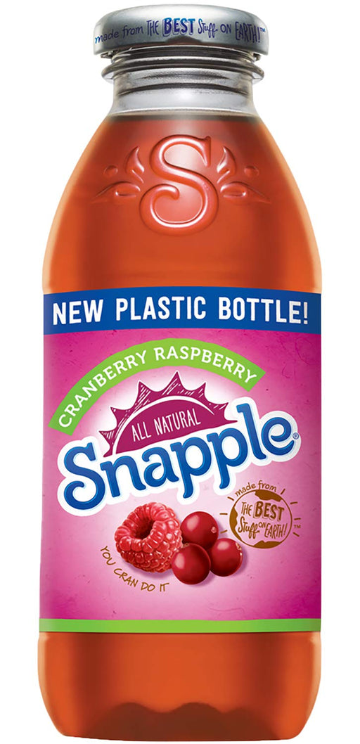 Snapple - Cranberry Raspberry - 16 fl oz (24 Plastic Bottles) Cranberry 16 Fl Oz (Pack of 24)