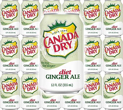 Canada Dry Diet Ginger Ale, 12oz Can (48 Cans)
