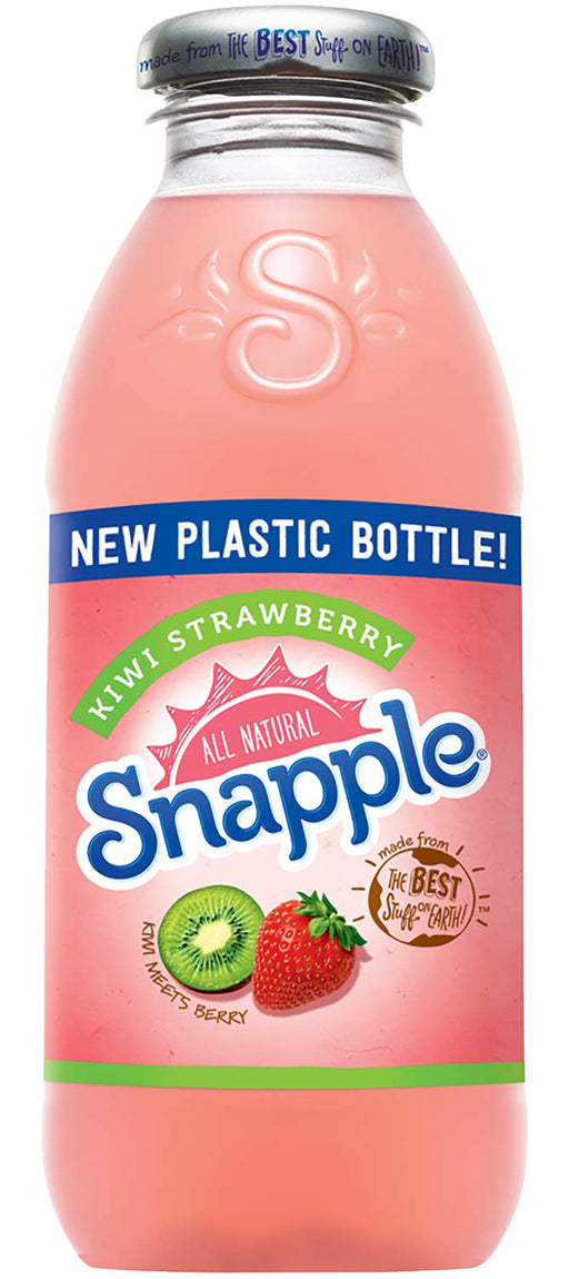Snapple - 16 oz (9 Plastic Bottles) (Kiwi Strawberry, 9 Bottles) Kiwi Strawberry 16 Fl Oz (Pack of 9)