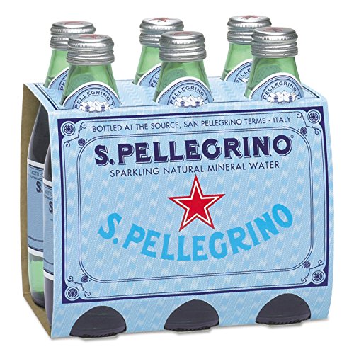 San Pellegrino 80087 Sparkling Natural Mineral Water, 8 oz Bottle, 24Carton