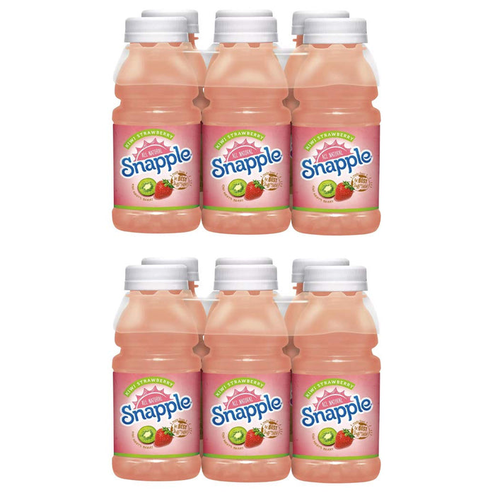 Snapple Kiwi Strawberry, 8oz Bottle (Pack of 12, Total of 96 Fl Oz)
