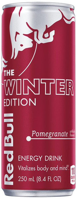 Red Bull Energy Drink, Winter, Pomegranate, 8.4 Fl Oz (24 pack)