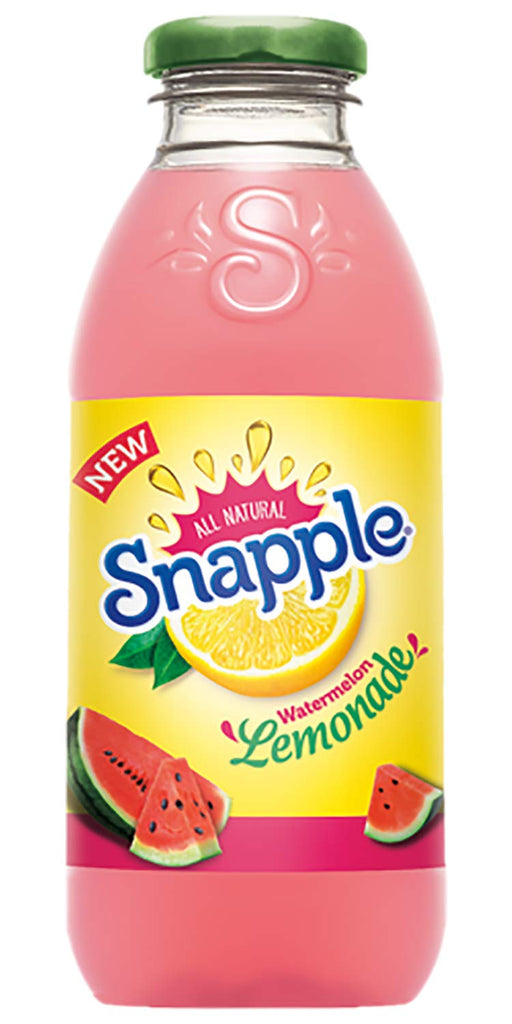 Snapple - Watermelon Lemonade - 16 fl oz (12 Plastic Bottles) Watermelon Lemonade 16 Fl Oz (Pack of 12)