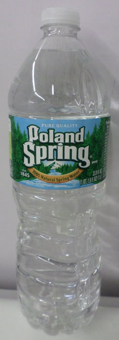 Poland Spring Spring Water - 33.8 Oz (7 Bottles) 33.8 Fl Oz (Pack of 7)