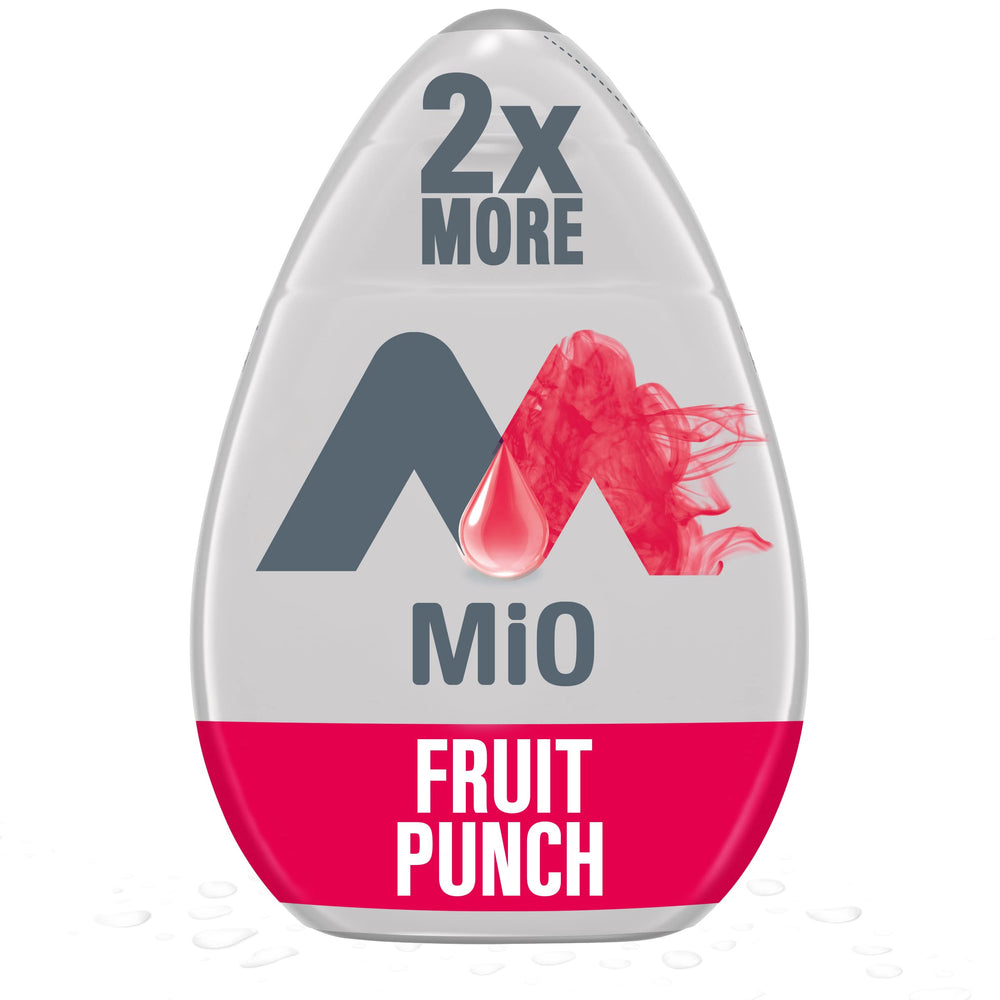 MiO Sugar-Free Fruit Punch Naturally Flavored Liquid Water Enhancer 1 Count 3.24 fl oz Fruit Punch 3.24 Fl Oz (Pack of 1)