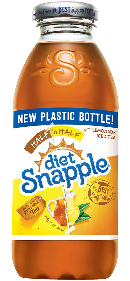 Diet Snapple Half 'n Half, 16 fl oz (24 Plastic Bottles)