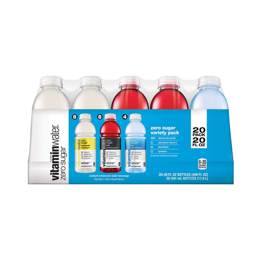 Vitaminwater Zero Variety Pack 20 Oz Bottle, 20 Count