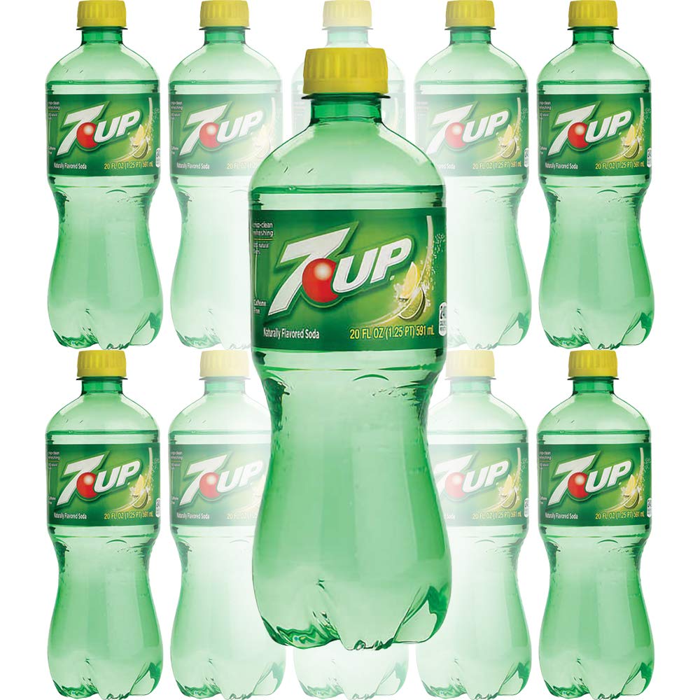 7UP, 20 oz Bottle (Pack of 8, Total of 160 Fl Oz)