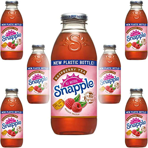 Snapple Raspberry Iced Tea, 16oz Bottle (Pack of 8, Total of 128 Fl Oz)