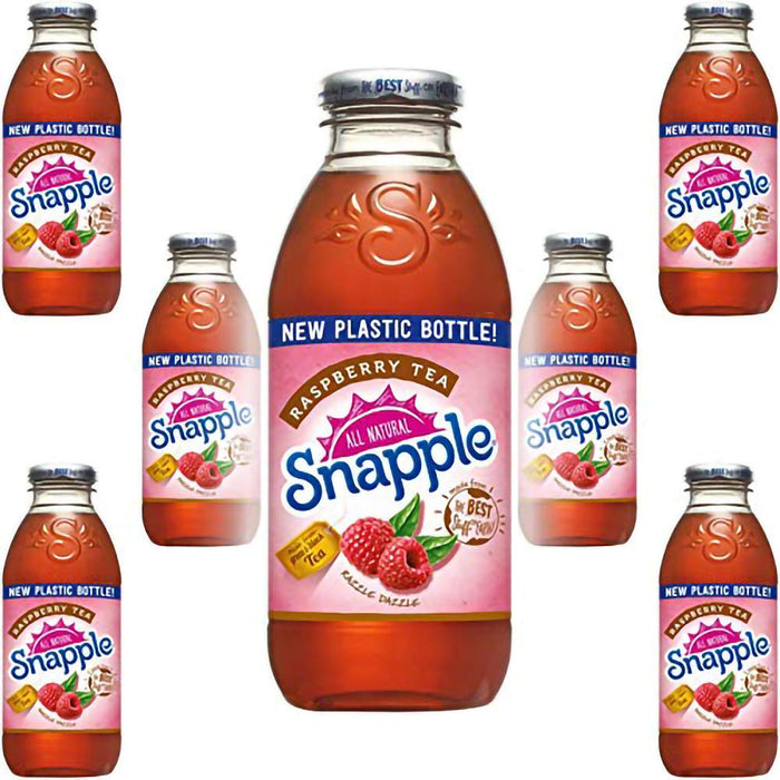 Snapple Raspberry Iced Tea, 16oz Bottle (Pack of 8, Total of 128 Fl Oz)
