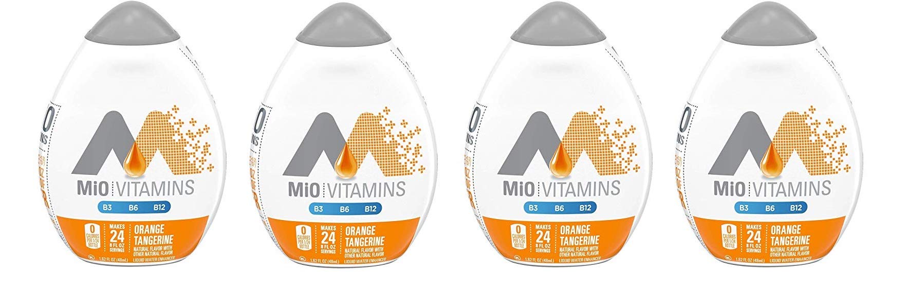 Mio Vitamins Liquid Water Enhancer, Orange Tangerine, 1.62 OZ, 4-Pack Orange Tangerine 8 Fl Oz (Pack of 4)