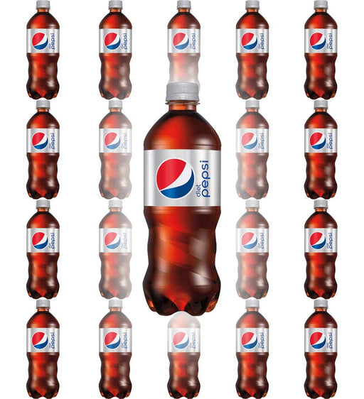 Diet Pepsi Soda, 20oz Bottle (Pack of 20, Total of 400 Fl Oz) diet pepsi soda 20 Fl Oz (Pack of 20)