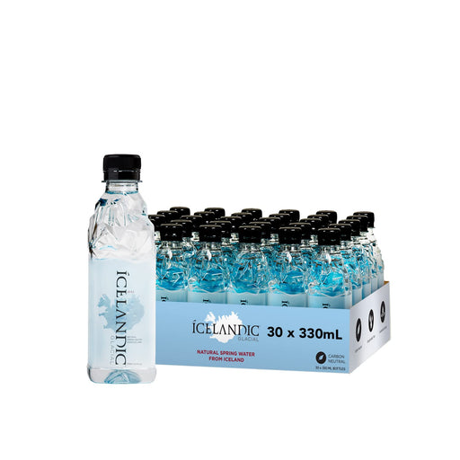 Icelandic Glacial Natural Spring Alkaline Water, 330 mL (30 Count) 11.15 Fl Oz (Pack of 30)