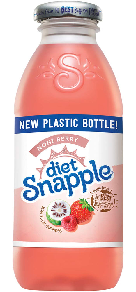 Diet Snapple - Diet Noni Berry - 16 oz (9 Plastic Bottles)