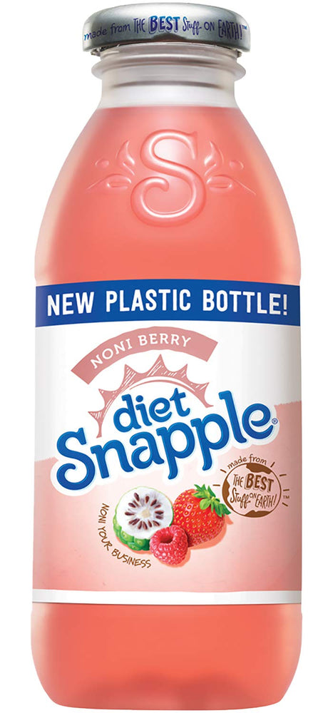 Diet Snapple Noni Berry, 16 fl oz (12 Plastic Bottles) 16 Fl Oz (Pack of 12)