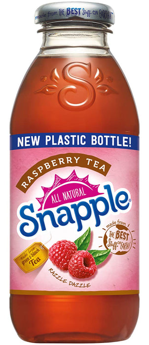 Snapple - 16 oz (9 Plastic Bottles) (Raspberry Tea, 9 Bottles)