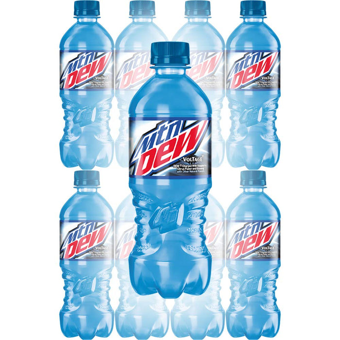 Mountain Dew Voltage, 20oz Bottle (Pack of 8, Total of 160 Fl Oz)