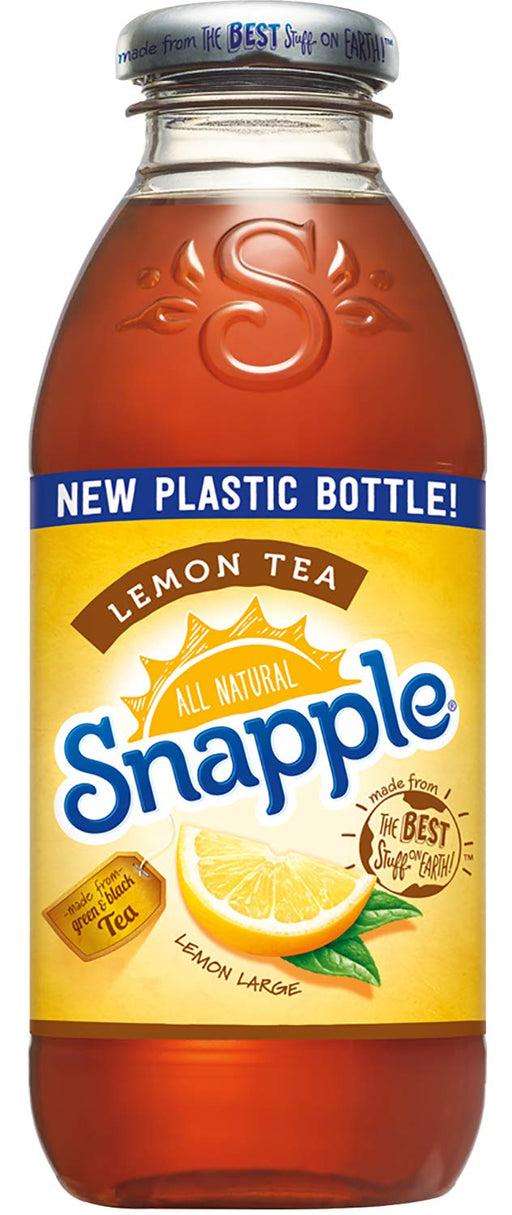 Snapple - 16 oz (9 Plastic Bottles) (Lemon Tea, 9 Bottles) Lemon Tea 9 Bottles