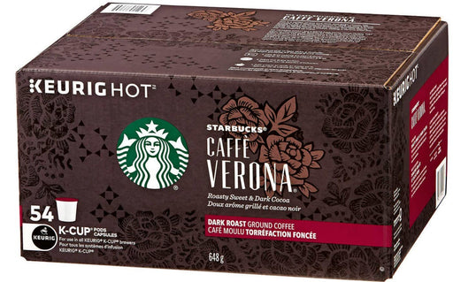 Starbucks Caffe Verona, Dark, K-Cup Portion Pack for Keurig K-Cup Brewers 54-Count