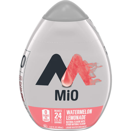 MiO Watermelon Lemonade Naturally Flavored Liquid Water Enhancer (12 ct Pack, 1.62 fl oz Bottles) Sugar-Free Watermelon Lemonade