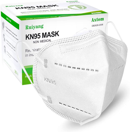 Ruiyang Face Mask 20 Pack(White), 5-Layer Design Cup Dust Safety Masks for Men, Women, Essential Workers