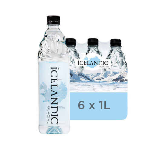 Icelandic Glacial Natural Spring Alkaline Water, 33.81 (Pack of 6) 33.81 Fl Oz (Pack of 6)