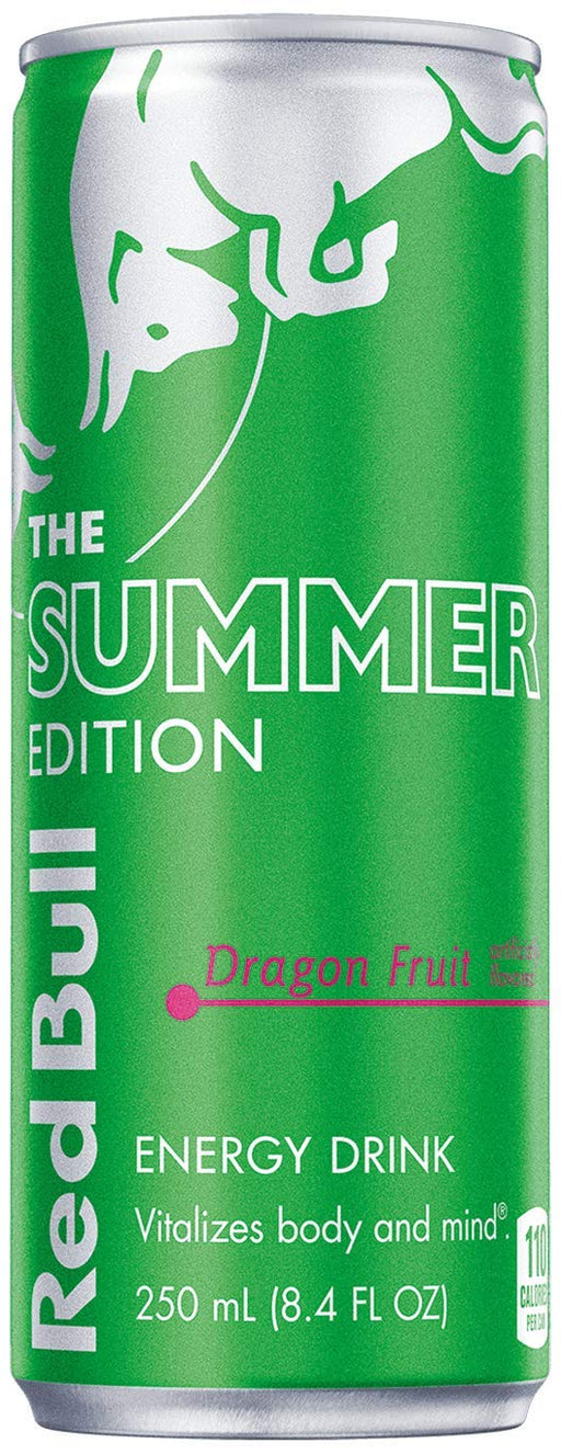 NEW Red Bull 2021 Summer Edition 4 Cans Dragon Fruit Flavor (Dragon Fruit, 8.4 Ounce)