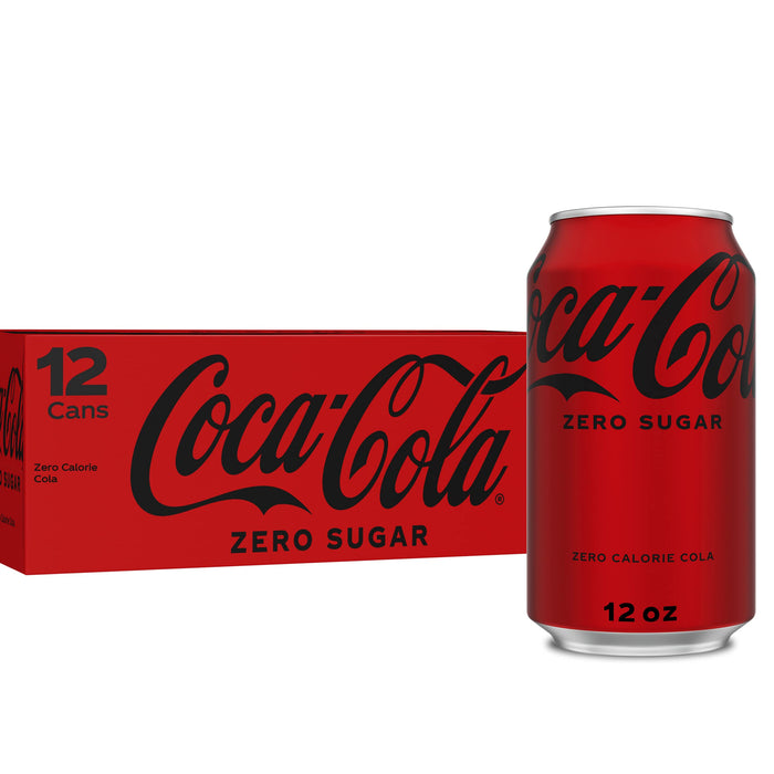 Coke Zero Sugar Cola Soda, 12 oz, 12 Pack (Package May Vary)