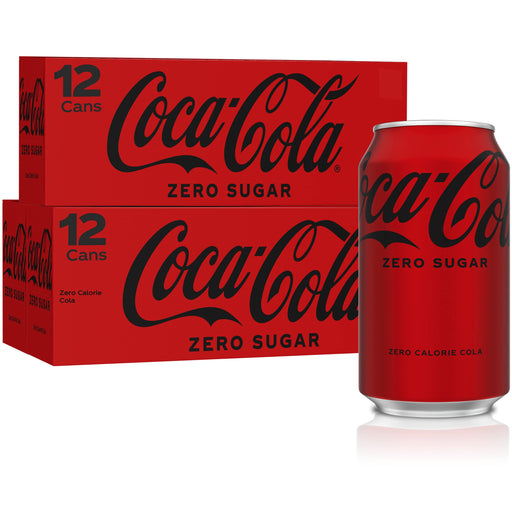 Coca-Cola Zero Sugar Fridge Pack Bundle, 12 fl oz, 36 Pack