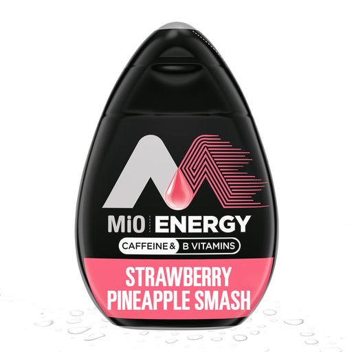 MiO Energy Strawberry Pineapple Smash Naturally Flavored with other natural flavors Liquid Water Enhancer Drink Mix with Caffeine & B Vitamins with 2X More (3.24 fl. oz. Bottle) 1.62 Fl Oz (Pack of 1)