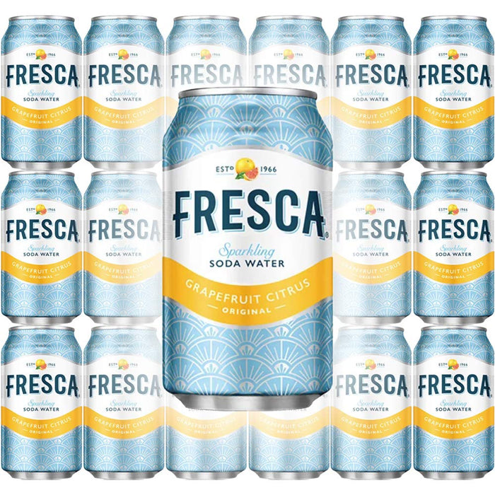 Fresca Original Citrus, Sparkling Soda Water, 12 oz Can (Pack of 18, Total of 216 Oz)