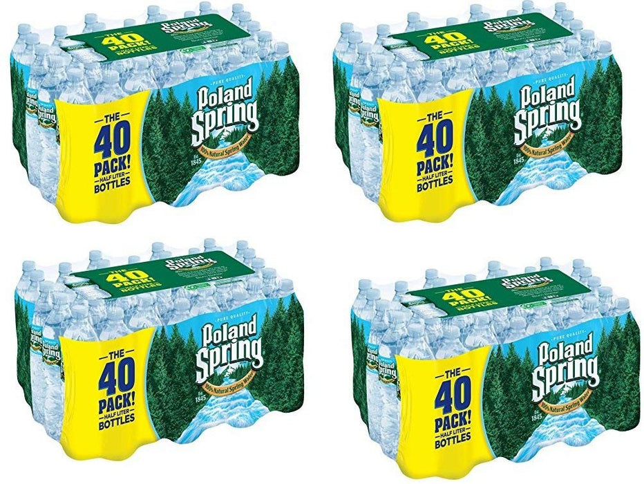 Poland Spring Bottled Water OixDfg, 160 Count