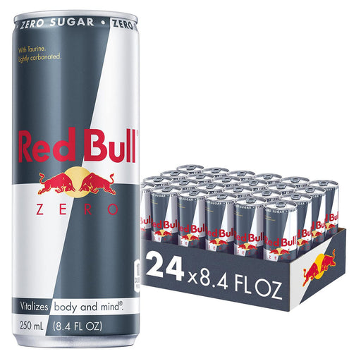 Red Bull Energy Drink, Total Zero, 8.4 Fl Oz, (Pack of 24)