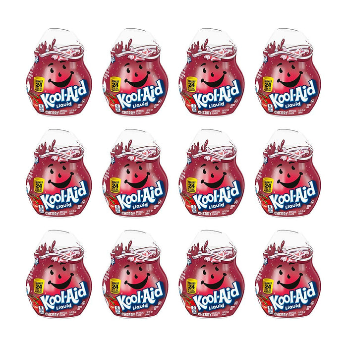 Kool Aid Cherry Liquid Drink Mix, 1.62 Fluid Ounce -- 12 per case. Cherry 1.62 Fl Oz (Pack of 12)
