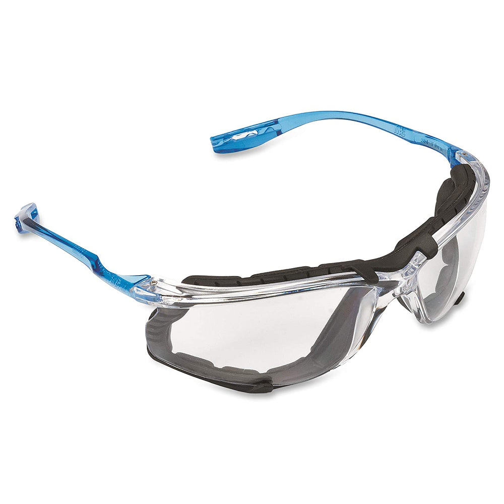 3M 11872-00000-20 Safety Glasses, Virtua CCS Protective Eyewear 11872, Removable Foam Gasket, Clear Anti-Fog Lenses, Corded Ear Plug Control System