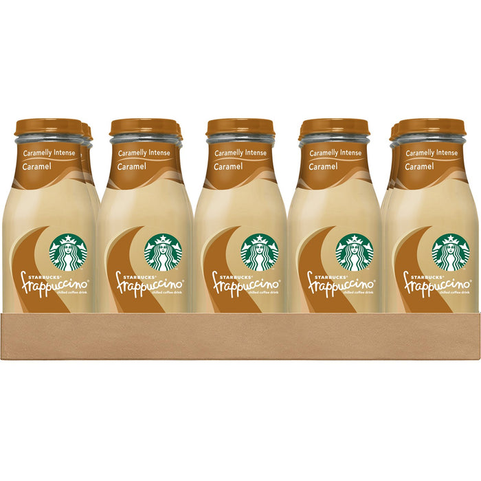 Starbucks, Frappuccino, Caramel, 9.5 Fl Oz (15 Count). glass bottles (15 Pack)