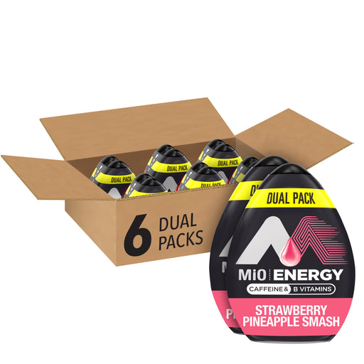 MiO Energy Strawberry Pineapple Smash Naturally Flavored Liquid Water Enhancer 12 Count 1.62 fl oz