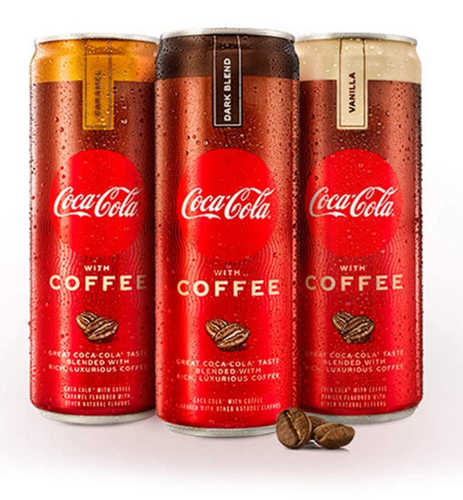 Coca-Cola With Coffee, Caramel, Dark Blend, Vanilla Variety Pack, 12 Fl Oz, (6 Pack, Total of 72 Oz)