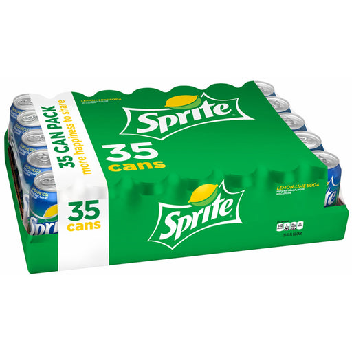 Sprite Soft Drinks, Lemon, 35-Pk, 12 Fl Oz Lemon Lime 12 Fl Oz (Pack of 35)
