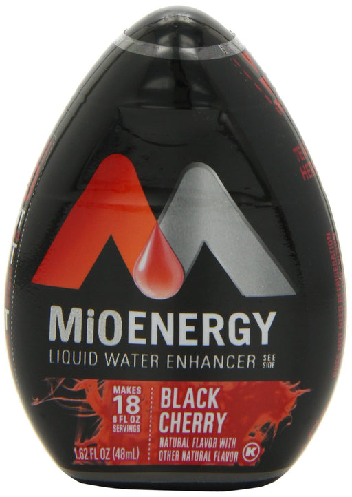 MiO Energy Liquid Water Enhancer, Black Cherry, 1.62 Ounce (Pack of 12) Black Cherry 1.62 Ounce (Pack of 12)