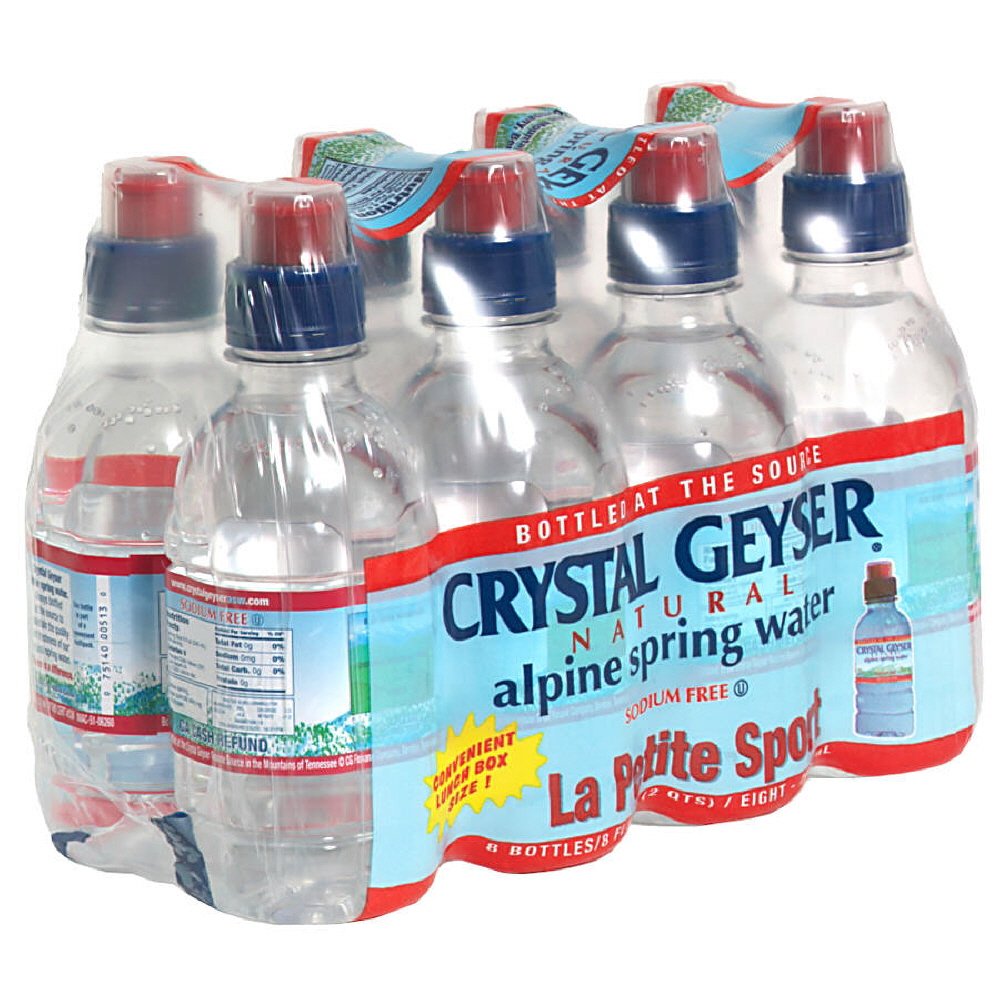 Crystal Geyser Spring Sport, 8-ounces (Pack of4)