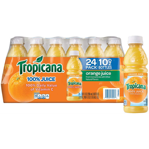 Tropicana 100% Orange Juice, 24 pk./10 fl. oz.