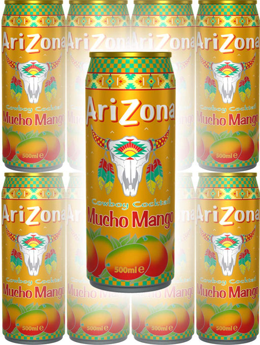 Arizona Tea Mucho Mango, 23 Oz Tall Cans (Pack of 8, Total of 184 Oz)