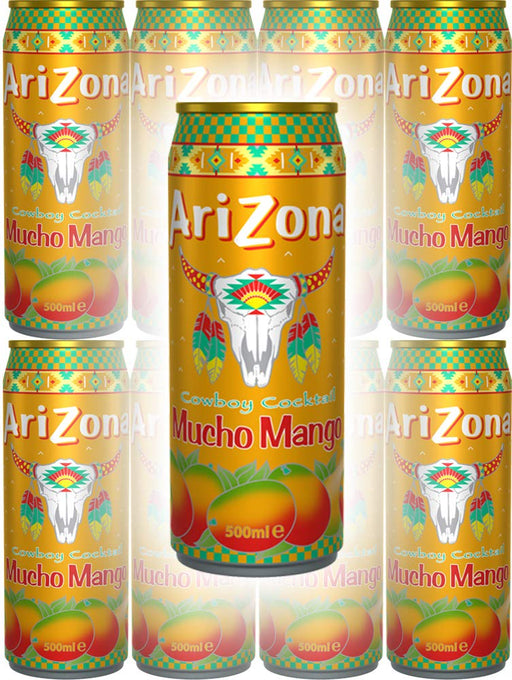 Arizona Tea Mucho Mango, 23 Oz Tall Cans (Pack of 8, Total of 184 Oz)
