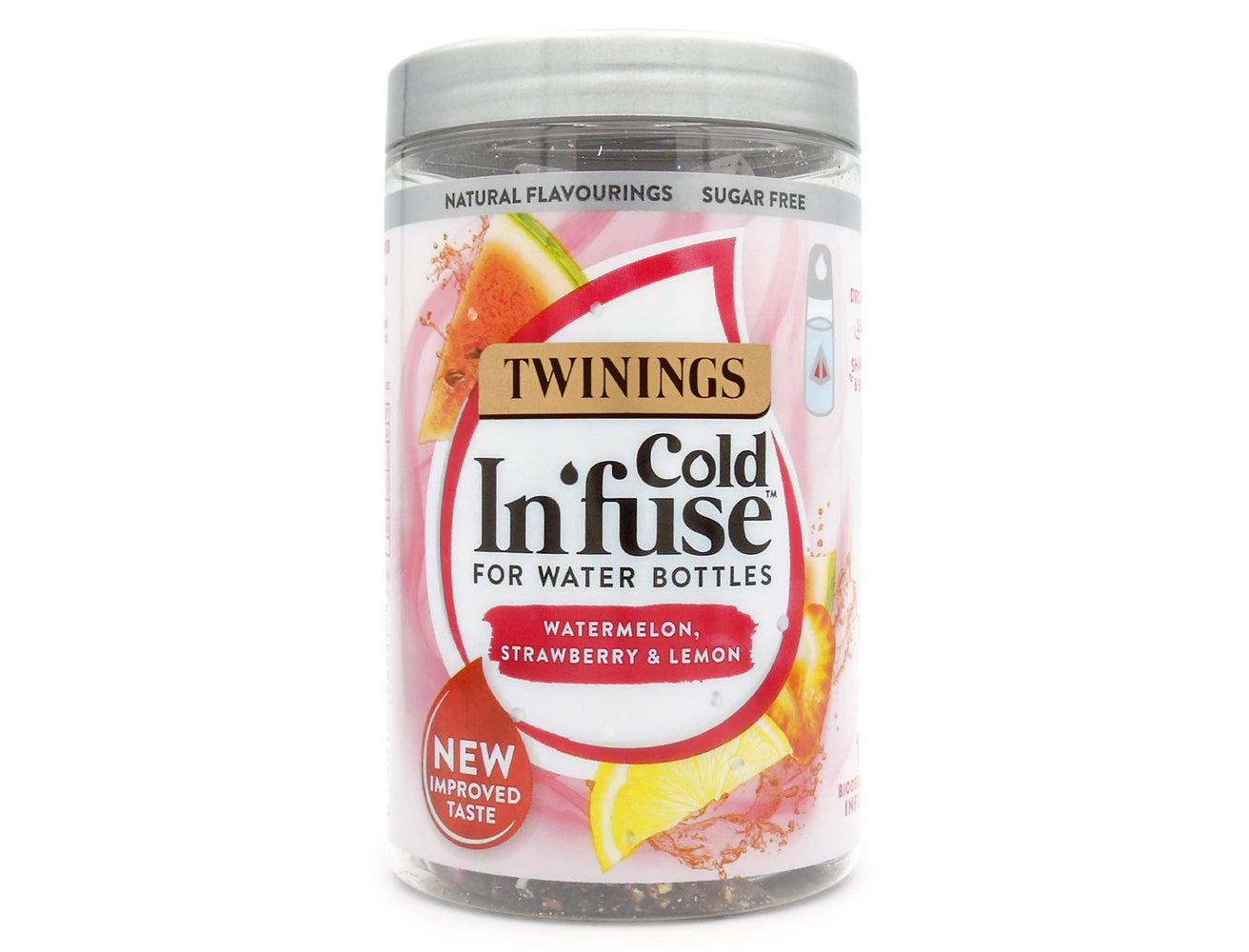 Twinings Cold In'Fuse Watermelon Strawberry And Mint 12 Tea Bag, 66 g 12 Count (Pack of 1)
