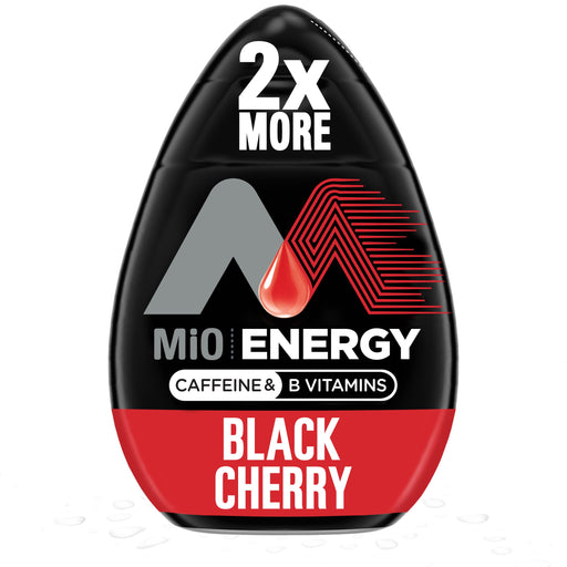 MiO Energy Black Cherry Naturally Flavored Liquid Water Enhancer 1 Count 3.24 fl oz 3.24 Fl Oz (Pack of 1)