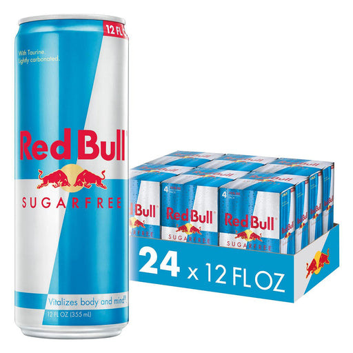 Red Bull Energy Drink, Sugar Free, 12 Fl Oz (24 Pack) Energy Drink Sugar Free 12 Fl Oz (Pack of 24)