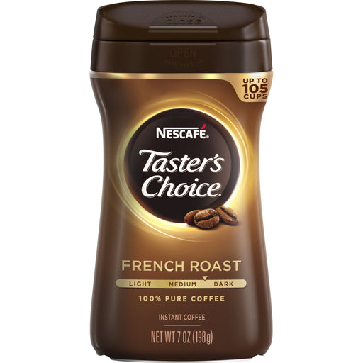 Nescafe Taster's Choice French Roast Instant Coffee, 7 Ounce Canister French Roast 7 Ounce (Pack of 1)